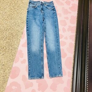 Zara Light Blue Straight Leg Jeans